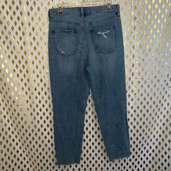 Free people we the people blossom jeans 5 button light wash raw hem size 28 - Picture 3 of 6